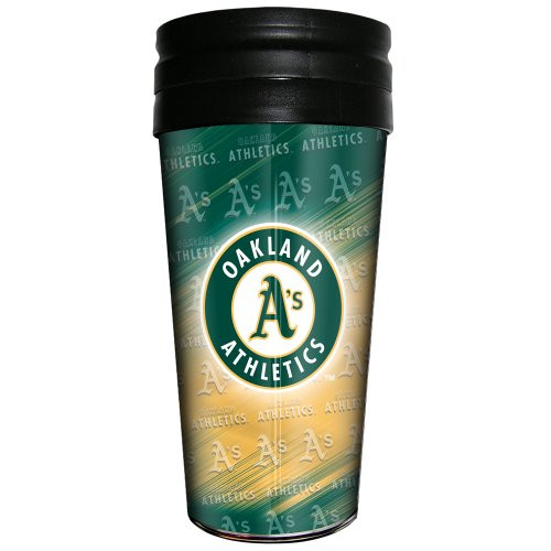 MLB Oakland Athletics Metallic Thermal Mug 3D Metallic Thermal Mug 16-ounce
