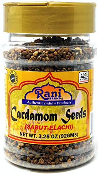 Rani Cardamom -Elachi- Decorticated Seeds Indian Spice 3.25oz -92g- PET Jar~ All Natural - Vegan - Gluten Friendly - NON-GMO - Indian Origin Rani Cardamom -Elachi- Decorticated Seeds Indian Spice 3.25oz -92g- PET Jar~ All Natural - Vegan - Gluten Friendly - NON-GMO - Indian Origin