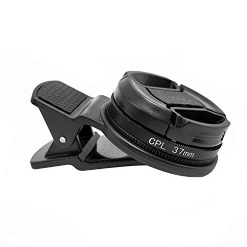 better18 37mm CPL Filter Universal Circular Polarizer Lens Filter Cell Phone Lens Accessory Kit Includes CPL Lens and Lens Clip