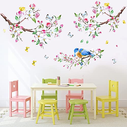 Garden Birds On Branches Wall Stickers Birds On Tree Wall Decals Peel and Stick Removable Wall Stickers Decoration for Kids Nursery Bedroom Living Room Garden Birds On Branches Wall Stickers Birds On Tree Wall Decals Peel and Stick Removable Wall Stickers Decoration for Kids Nursery Bedroom Living Room