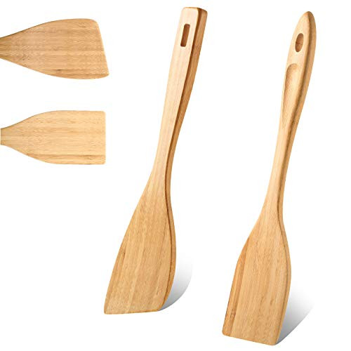 Bamboo Spatula Wooden Spatula for Cooking 13 Inch Wooden Wok Spatula Turners for Nonstick Cookware Heat Resistant Bamboo Kitchen Cooking Utensils Set Bamboo Spatula Wooden Spatula for Cooking 13 Inch Wooden Wok Spatula Turners for Nonstick Cookware Heat Resistant Bamboo Kitchen Cooking Utensils Set