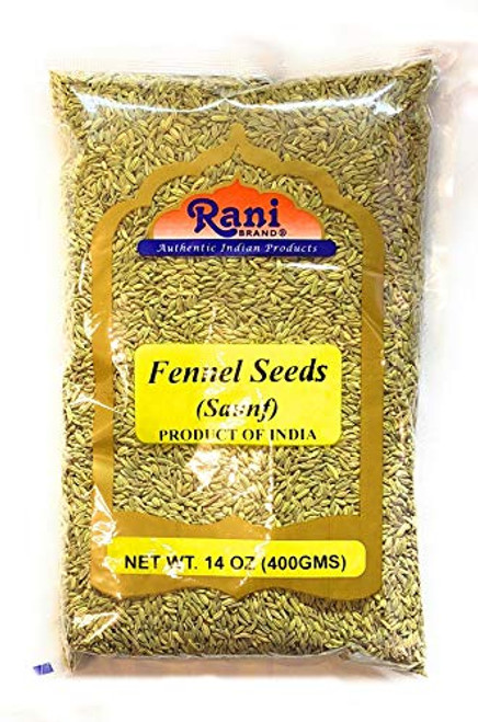 Rani Fennel Seeds -Saunf Sabut- Whole Spice 14oz -400g- All Natural ~ Gluten Friendly - NON-GMO - Vegan - Indian Origin Rani Fennel Seeds -Saunf Sabut- Whole Spice 14oz -400g- All Natural ~ Gluten Friendly - NON-GMO - Vegan - Indian Origin