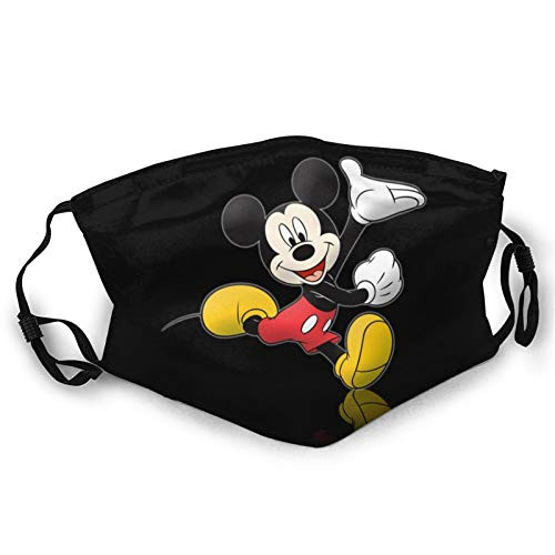 Adult Dust Mask Comfortable Unisex Adult Face Mask Adjustable Reusable Washable Face Cover -Mickey Mouse-