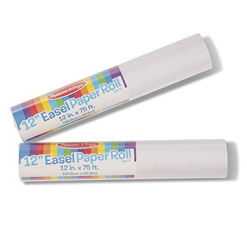 Melissa  and  Doug Tabletop Easel Paper Roll -12 inches x 75 feet- - 2-Pack