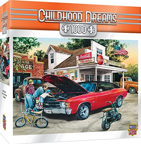 MasterPieces Childhood Dreams Getting Dirty Muscle Car Jigsaw Puzzle by Dan Hatala, 1000-Piece
