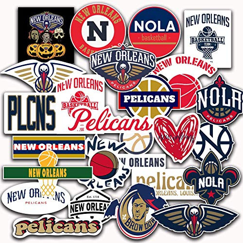 27 PCS Set of New Orleans Decal Pelicans Stickers Pack New Orleans Vinyl Pelicans 2-3 inches