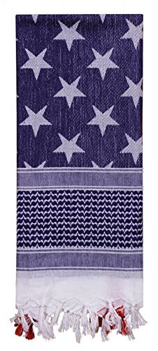 Rothco Stars and Stripes Shemagh Tactical Desert Scarf Red-White-Blue
