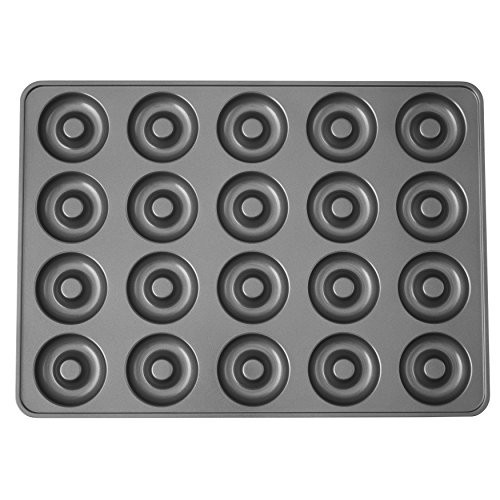 Wilton Perfect Results Non-Stick Donut Pan, 20-Cavity Donut Baking Pan Wilton Perfect Results Non-Stick Donut Pan, 20-Cavity Donut Baking Pan