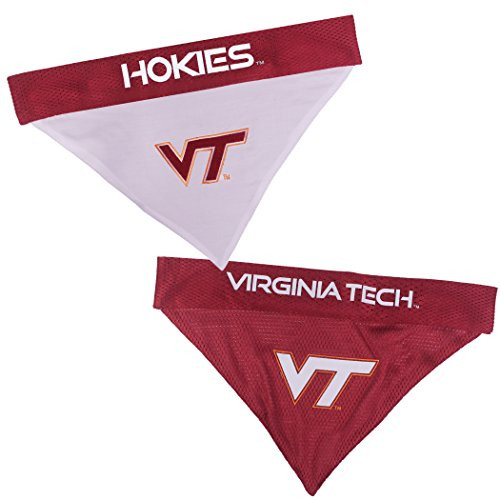Pets First Collegiate Pet Accessories Reversible Bandana Virginia Tech Hokies Large-X-Large