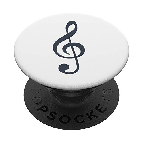 Treble Clef Music Note Design on Smartphone Gadget PopSockets Grip and Stand for Phones and Tablets