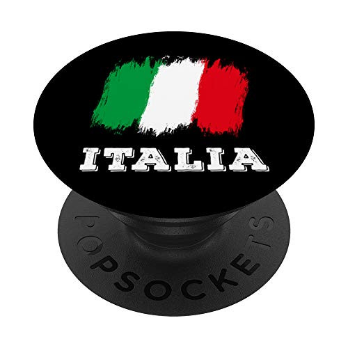 Italia Paint Flag Italia Quote Italia PopSockets PopGrip- Swappable Grip for Phones  and  Tablets