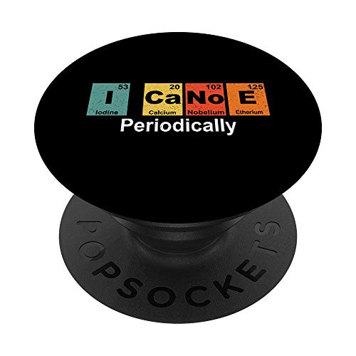 Vintage I Canoe Canoeing Periodic Table Funny Kayak Gift PopSockets Grip and Stand for Phones and Tablets