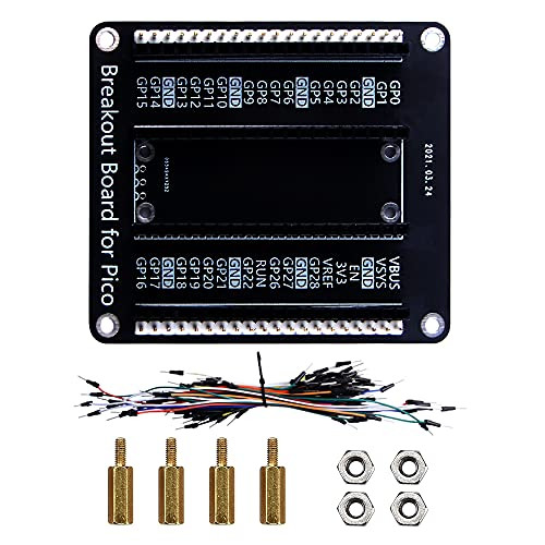 GeeekPi GPIO Breakout Board Kit for Raspberry Pi Pico Raspberry Pi GPIO Expansion Board Breakout Module with Jumper Wire Pack for Raspberry Pi Pico
