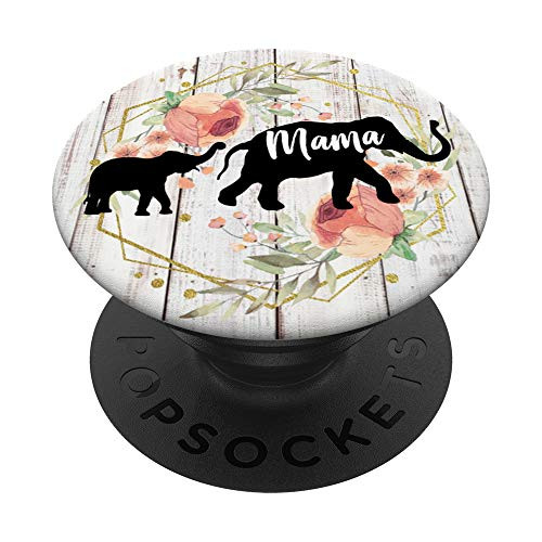 Beautiful Mama Elephant - Wood Design Phone Grip for Mom PopSockets Grip and Stand for Phones and Tablets Beautiful Mama Elephant - Wood Design Phone Grip for Mom PopSockets Grip and Stand for Phones and Tablets