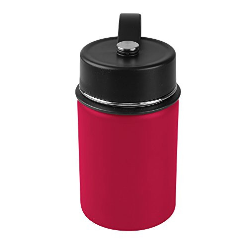 Tahoe Trails 12 oz Double Wall Vacuum Insulated Stainless Steel Water Bottle Rose Red