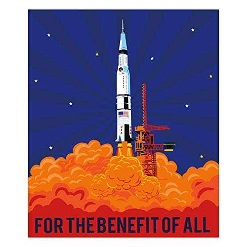 Riley Blake Apollo 11 Rocket 36in Panel Multi Quilt Fabric