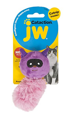 Petmate JW Cataction Catnip Raccoon Toy Multicolor