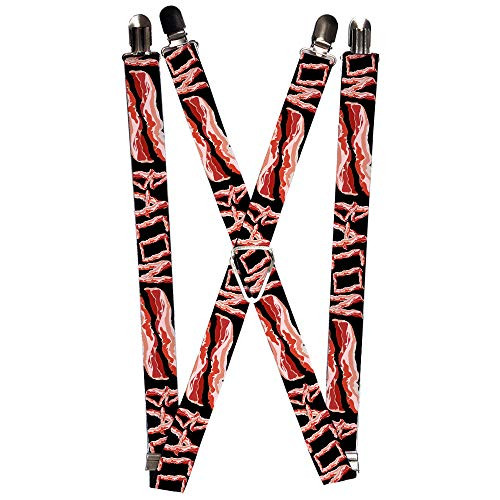 Buckle-Down Men's Suspender-Bacon Multicolor One Size