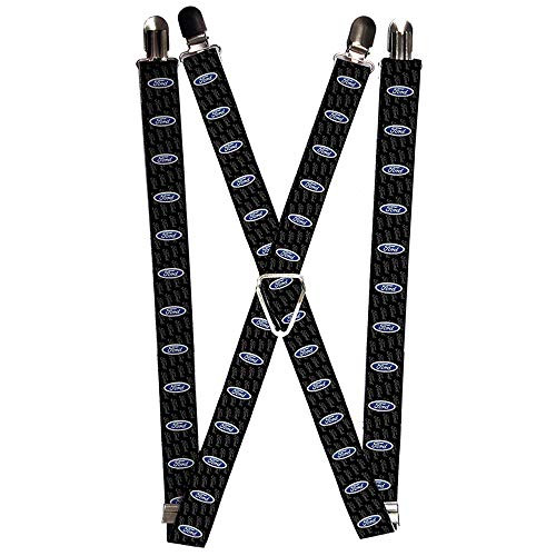 Buckle-Down mens Buckle-down - Ford Suspenders Multicolor 3.5 x 2.5 US