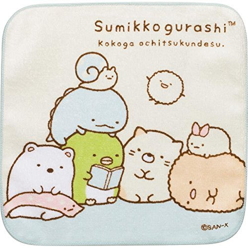 Marushin San-X Sumikko Gurashi Mini Towel -Reading- CM82605