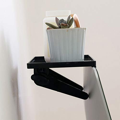 GANAI Monitor Top Shelf Mounts Stand TV Computer Monitor Office Desk Partition Storage Box StandAdjustable Storage Rack TV Top Box Shelf Bracket Notebook Computer Screen Holder
