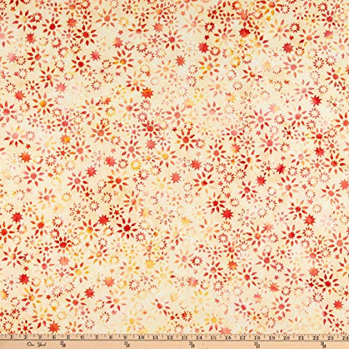 Anthology Fabrics Anthology Batiks Flora Twinkle Fabric Orange Anthology Fabrics Anthology Batiks Flora Twinkle Fabric Orange