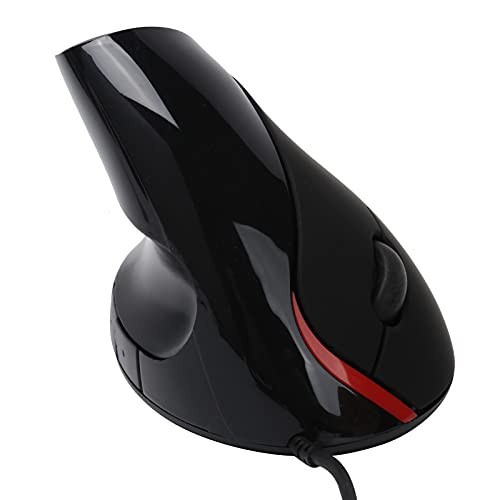 Optical Vertical Home Office Computer Mice 1600DPI 1600 DPI 5 Buttons Gaming Gaming Mice-Black Wired-