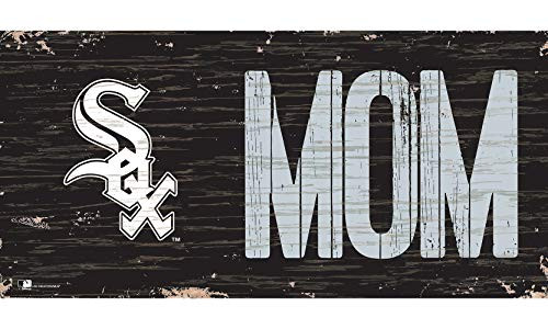 MLB Chicago White Sox Unisex Chicago White Sox MOM Sign Team Color 6 x 12