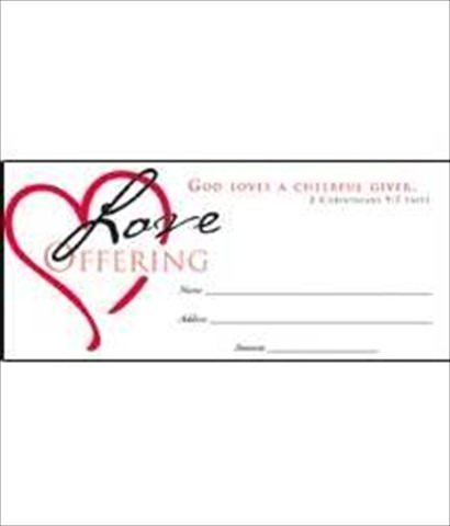 Warner Press 36962 Offering Env Love Offering Heart