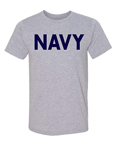 Military Gear Navy Training PT Men's T-Shirt XL H. Grey
