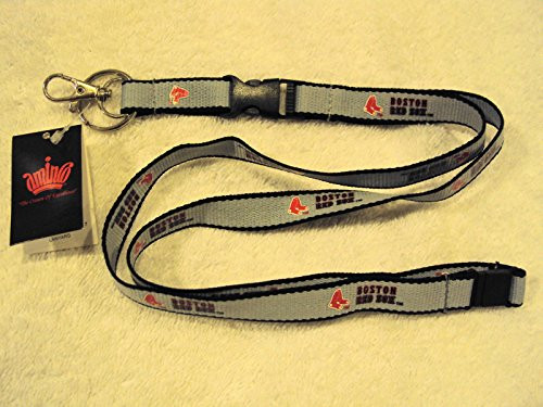 MLB Boston Red Sox Ultra Tech Lanyard Gray-Black MLB Boston Red Sox Ultra Tech Lanyard Gray-Black
