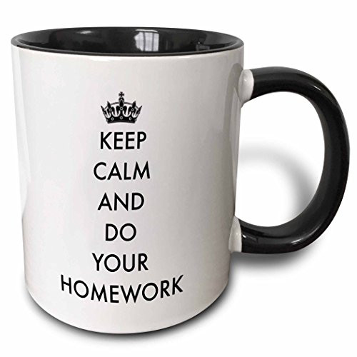 3dRose Trivia Master Blue Letters On A White Background Mug 11 oz Black