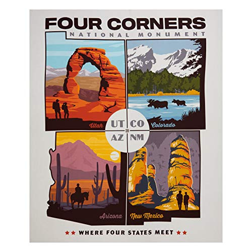 Riley Blake Designs Riley Blake Destinations Four Corners Pillow Panel Fabric Multi