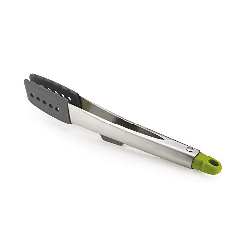 Joseph Joseph 10162 Elevate Stainless Steel Tongs with Silicone Tips One-Size Gray/Green