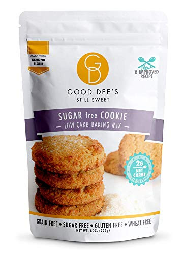 Good Dee's Sugar Free Cookie Mix - Keto Baking Mix - Dairy-Free Soy-Free IMO-Free Low Carb Cookie Mix - Diabetic Atkins  and  WW Friendly -2g Net Carbs 12 Servings-