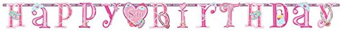 amscan Sparkling Princess Jumbo Add-an-Age Customizable Birthday Party Letter Banner Decoration -1 Piece- 10 1-2' x 10" Pink