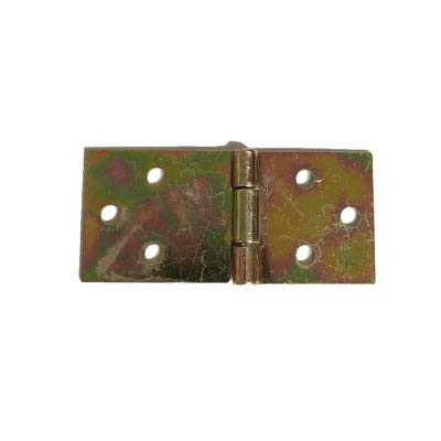 HS-1 Zinc Plated Steel Drop Leaf Table Hinge - 2 Pc/Pack + Free Bonus (Skeleton Key Badge) (1)