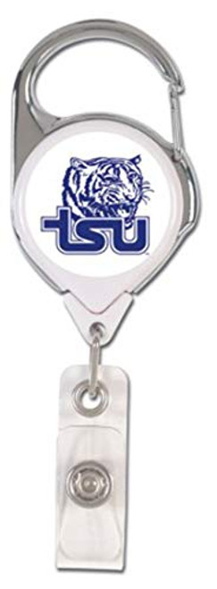 WinCraft Jackson State University Tigers Premium Badge Reel Id Holder with 2 sided graphics 