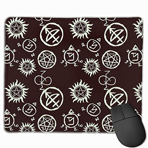 Supernatural Merchandise Gaming Mouse Pad Red Mouse pad wth Stitched Edges Non-Slip Rubber Base for Computers Laptop Office
