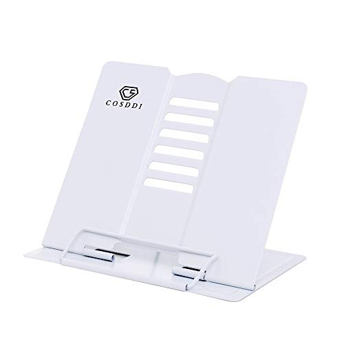 CS COSDDI Desk Book Stand Metal Reading Rest Book Holder Adjustable Cookbook Documents Holder Portable Sturdy Bookstands for Recipes Textbooks Tablet Music Books CS COSDDI Desk Book Stand Metal Reading Rest Book Holder Adjustable Cookbook Documents Holder Portable Sturdy Bookstands for Recipes Textbooks Tablet Music Books