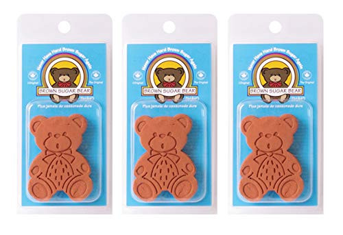 Brown Sugar Bear Original Brown Sugar Saver and Softener Terracotta Set of 3
