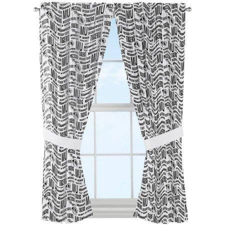 NCAA Missouri Tigers "Anthem" Window Curtain Panels - Set of 2 - 36" x 48"