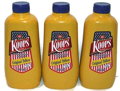 Koops Mustard Original Yellow 12 Ounce -Pack of 3-