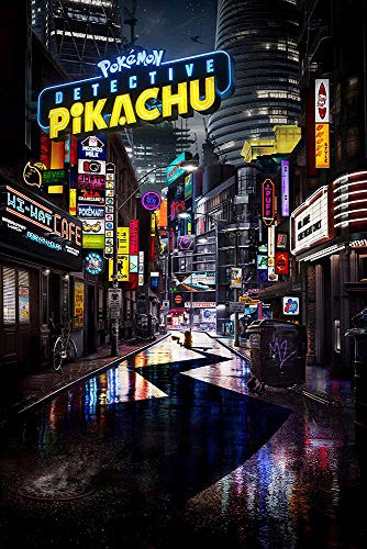 POSTER STOP ONLINE Pokemon- Detective Pikachu - Movie Poster -Teaser - City- -Size- 24" x 36"-