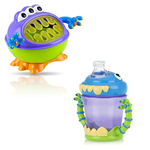 Nuby imonster Cup and Snack Keeper -Snack Keeper  and  Cup-
