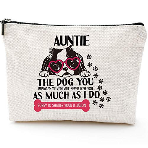 Dog Auntie Gifts for Women Makeup Bag Funny Auntie Gift Dog Lover Gift Pet Owner Rescue Gift Women's Cute Dog Lovers Aunt Gifts from Niece Nephew Gifts for Aunts Birthday Dog Auntie Gifts for Women Makeup Bag Funny Auntie Gift Dog Lover Gift Pet Owner Rescue Gift Women's Cute Dog Lovers Aunt Gifts from Niece Nephew Gifts for Aunts Birthday