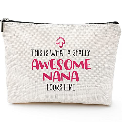 Nana Gifts Grandma Gifts for Grandma' Birthday Gifts for Nana Elderly Gifts Grandparents Gifts from Granddaughter Grandson Mothers Day Makeup Bag Gifts-This is Really Awesome Nana Looks Like Nana Gifts Grandma Gifts for Grandma' Birthday Gifts for Nana Elderly Gifts Grandparents Gifts from Granddaughter Grandson Mothers Day Makeup Bag Gifts-This is Really Awesome Nana Looks Like