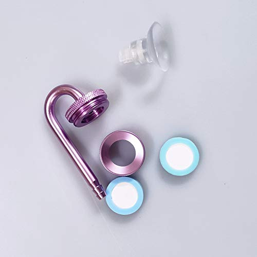 MUFAN Simple Aluminium Alloy CO2 Diffuser Atomizer-3 Color Available- with 1 Pc of Replacement Diffusing Disc for Plant Aquascape -Purple-