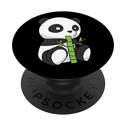 Panda Cute Bamboo Cute Black and White PopSockets Grip and Stand for Phones and Tablets