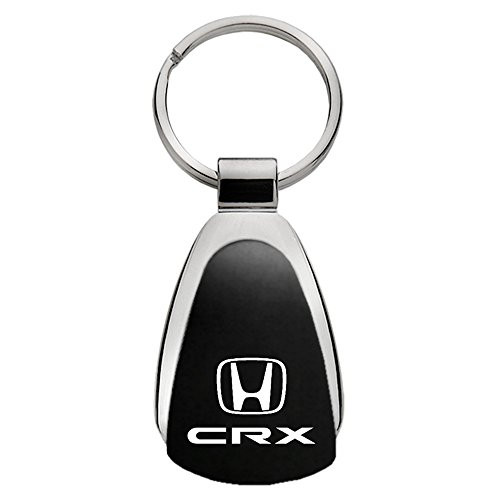 Upgrade Your Auto Honda CR-X on Black Teardrop Keychain - Officially Licensed